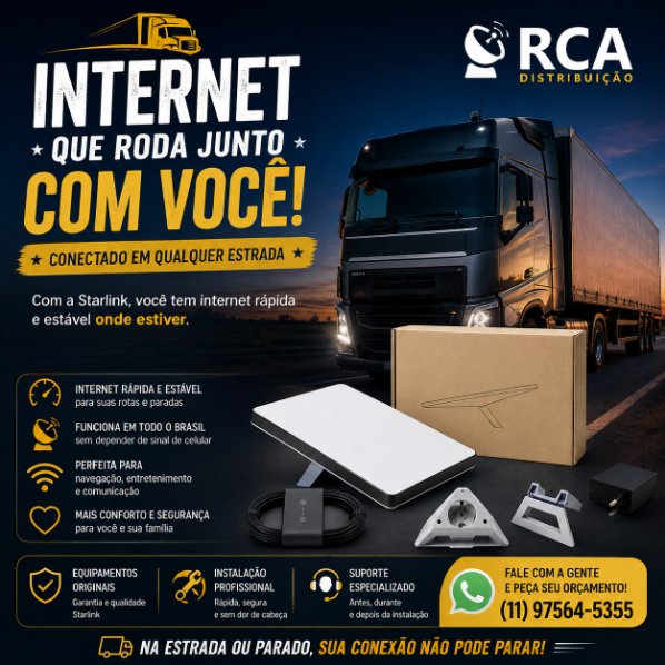 Starlink para caminhão