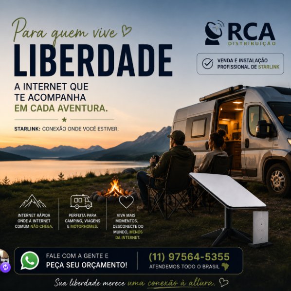 Starlink para motorhome e camping